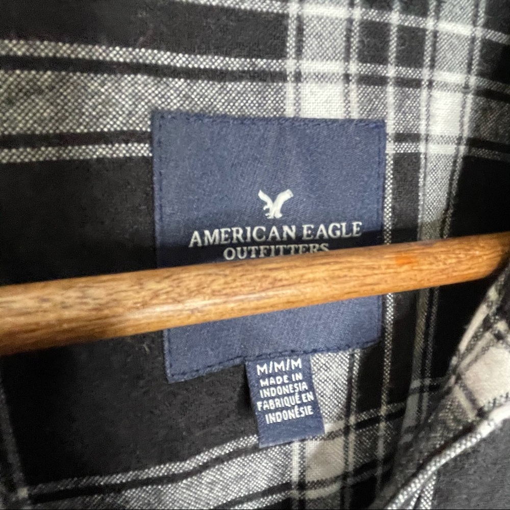 American Eagle outfitters black plaid dress M - Picture 6 of 10